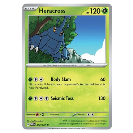 Heracross - 008/167 – Twilight Masquerade | KTM Collectibles UK - KTM Collectibles 
