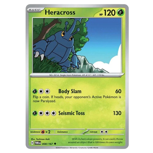 Heracross - 008/167 – Twilight Masquerade | KTM Collectibles UK