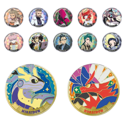 Chinese Pokémon TCG Scarlet & Violet Mystery Magnet Box featuring colorful game-themed magnets from KTM Collectibles.
