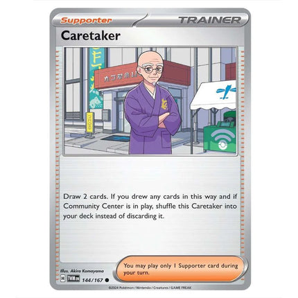 Pokemon - Scarlet & Violet - Twilight Masquerade - Caretaker - 144/167 - KTM Collectibles 