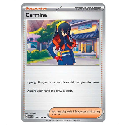 Pokemon - Scarlet & Violet - Twilight Masquerade - Carmine - 145/167 - KTM Collectibles 