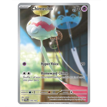 Pokemon - Scarlet & Violet - Twilight Masquerade - Chimecho - 179/167 - KTM Collectibles 