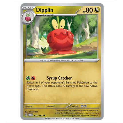 Pokemon - Scarlet & Violet - Twilight Masquerade - Dipplin - 127/167 - KTM Collectibles 