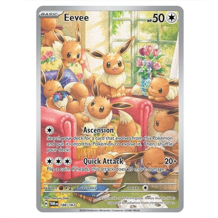 Pokemon - Scarlet & Violet - Twilight Masquerade - Eevee - 188/167 - KTM Collectibles 
