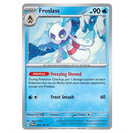 Pokemon - Scarlet & Violet - Twilight Masquerade - Froslass - 053/167 - KTM Collectibles 