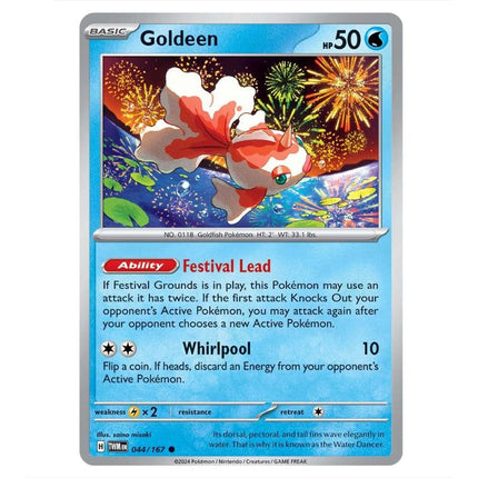 Pokemon - Scarlet & Violet - Twilight Masquerade - Goldeen - 044/167 - KTM Collectibles 