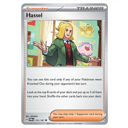 Pokemon - Scarlet & Violet - Twilight Masquerade - Hassel - 151/167 - KTM Collectibles 