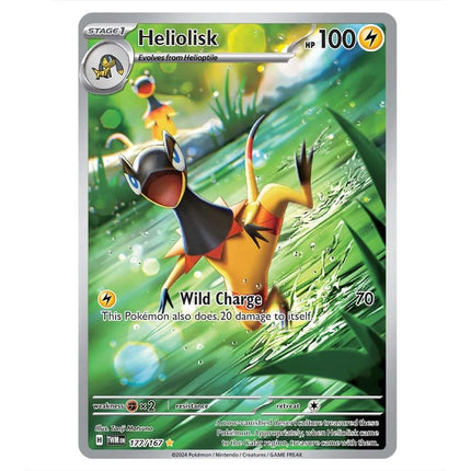 Pokemon - Scarlet & Violet - Twilight Masquerade - Heliolisk - 177/167 - KTM Collectibles 