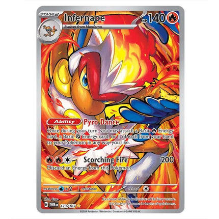 Pokemon - Scarlet & Violet - Twilight Masquerade - Infernape - 173/167 - KTM Collectibles 