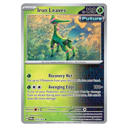 Pokemon - Scarlet & Violet - Twilight Masquerade - Iron Leaves - 019/1 - KTM Collectibles 