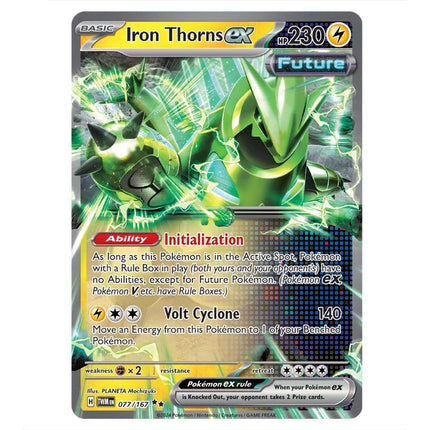 Pokemon - Scarlet & Violet - Twilight Masquerade - Iron Thorns ex - 07 - KTM Collectibles 