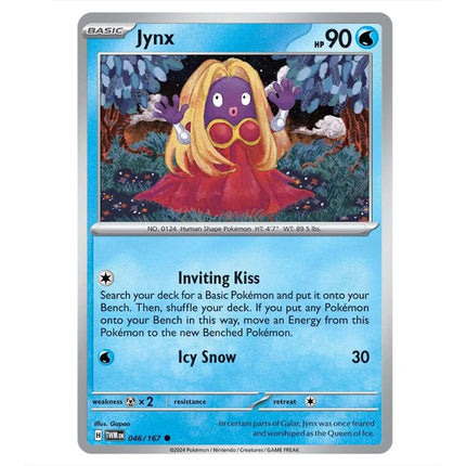 Pokemon - Scarlet & Violet - Twilight Masquerade - Jynx - 046/167 - KTM Collectibles 