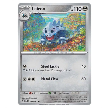 Pokemon - Scarlet & Violet - Twilight Masquerade - Lairon - 121/167 - KTM Collectibles 