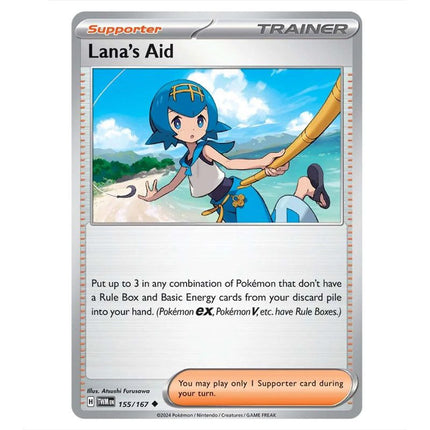 Pokemon - Scarlet & Violet - Twilight Masquerade - Lana's Aid - 155/16 - KTM Collectibles 