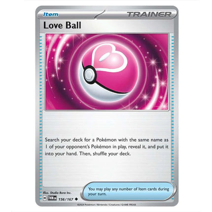 Pokemon - Scarlet & Violet - Twilight Masquerade - Love Ball - 156/167 - KTM Collectibles 