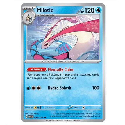 Pokemon - Scarlet & Violet - Twilight Masquerade - Milotic - 050/167 - KTM Collectibles 