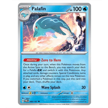 Pokemon - Scarlet & Violet - Twilight Masquerade - Palafin - 060/167 - KTM Collectibles 