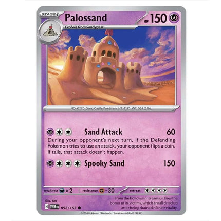 Pokemon - Scarlet & Violet - Twilight Masquerade - Palossand - 092/167 - KTM Collectibles 