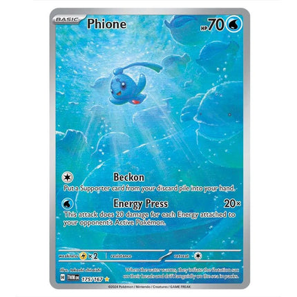 Pokemon - Scarlet & Violet - Twilight Masquerade - Phione - 175/167 - KTM Collectibles 