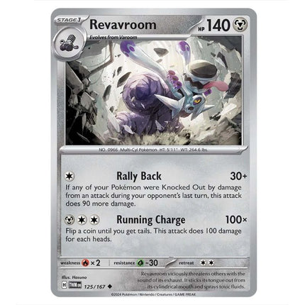 Pokemon - Scarlet & Violet - Twilight Masquerade - Revavroom - 125/167 - KTM Collectibles 