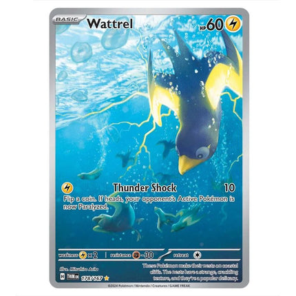 Pokemon - Scarlet & Violet - Twilight Masquerade - Wattrel - 178/167 - KTM Collectibles 