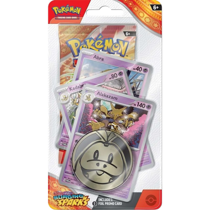 Pokemon TCG - Scarlet & Violet - Surging Sparks - Premium Checklane Blister - Alakazam - KTM Collectibles 
