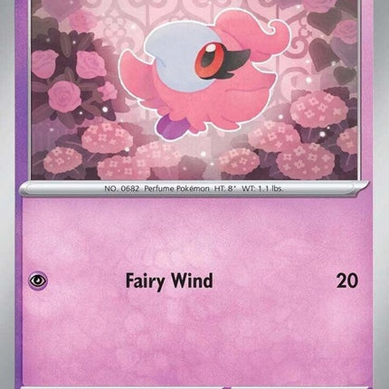 Prismatic Evolutions Pokémon Spritzee single card featuring colorful artwork and detailed illustration.