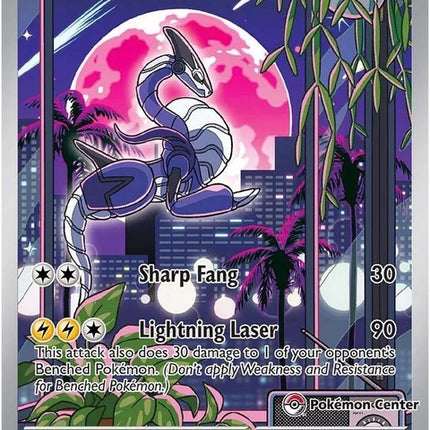 Pokémon Scarlet & Violet Black Star Promo Miraidon card, number 13, featuring a Pokémon Center exclusive design.