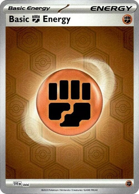 Pokémon Shrouded Fable Basic Fighting Energy card, single from the Pokémon trading card game set.