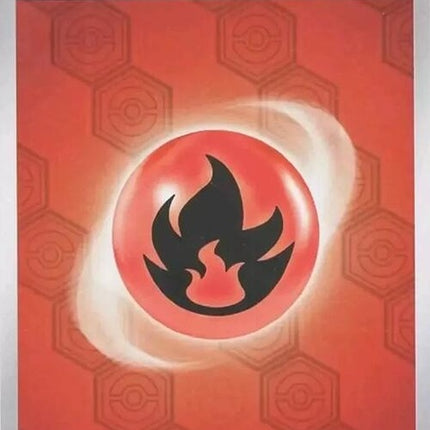 Pokémon Shrouded Fable Basic Fire Energy card, singles from the Pokémon trading card game, featuring fiery design and branding.