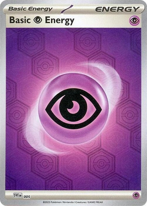 Pokémon Shrouded Fable Basic Psychic Energy card, single from the Pokémon TCG, featuring psychic energy design and branding.