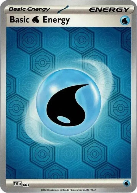 Pokémon Shrouded Fable Basic Water Energy card, single from the Water Energy type in the Pokémon trading card game.