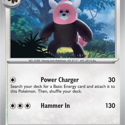 Shrouded Fable Bewear Pokémon single card featuring Bewear in a shrouded design, detailed artwork, and vibrant colors.