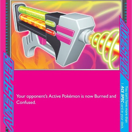 Pokémon Shrouded Fable Dangerous Laser 58 singles card featuring a Pokémon with vibrant artwork and detailed design.