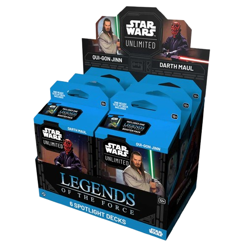 Star Wars Unlimited Spotlight Deck featuring Darth Maul and Qui-Gon Jinn from Legends of the Force by KTM Collectibles