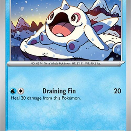 Pokémon Surging Sparks Cetoddle Singles card, vibrant illustration featuring Cetoddle in dynamic pose, art by Pokémon.