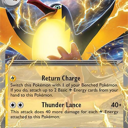 Pokémon Surging Sparks Kilowattrel-EX Single card featuring artwork of Kilowattrel-EX with electric energy design.