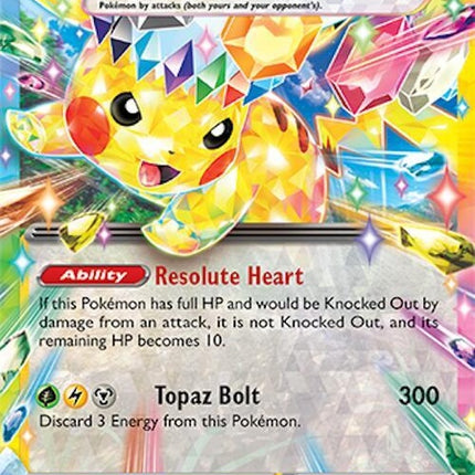 Pokémon Surging Sparks Pikachu EX single card featuring Pikachu in dynamic pose, vibrant colors, and detailed artwork.