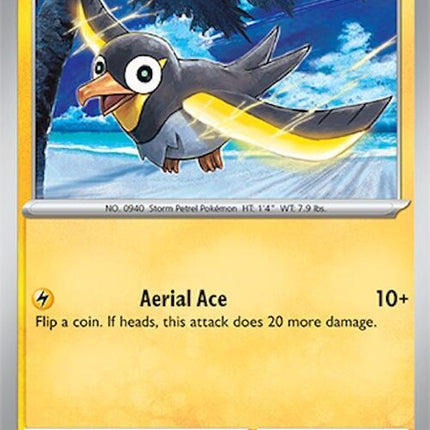 Pokémon Surging Sparks Wattrel 66 singles card featuring Wattrel with vibrant artwork and dynamic design.