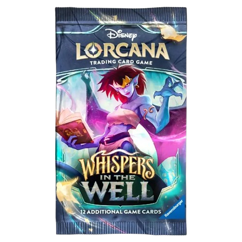 Disney Lorcana trading card game pack with character illustration on a white background