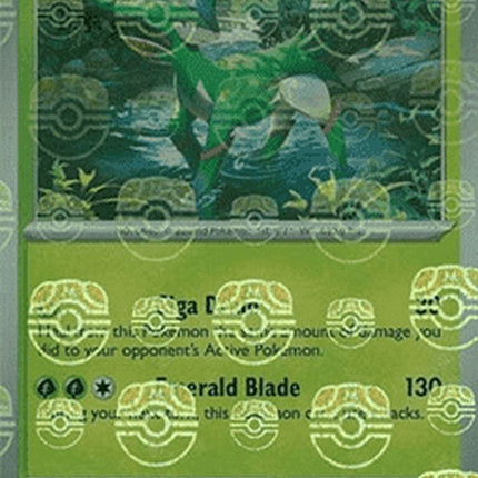 White Flare Virizion Pokémon card in a Master Ball pattern, featuring a white flare design and detailed artwork.
