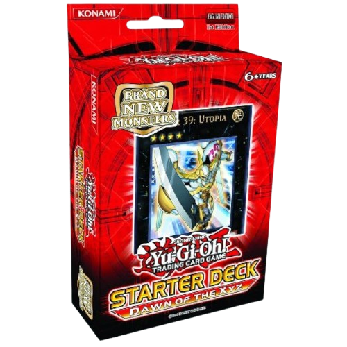 Yu-Gi-Oh! Starter Deck 2011 Dawn of the Xyz from KTM Collectibles, featuring colorful trading cards and deck packaging.