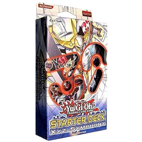 Yu-Gi-Oh! XYZ Symphony Starter Deck 2012 by KTM Collectibles, featuring colorful cards and artwork from the deck.
